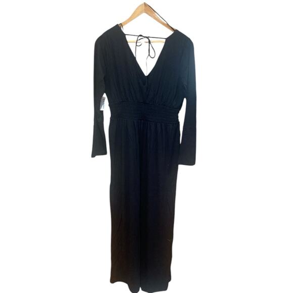 Old Navy black Waist-Defined V-Neck Jumpsuit - Picture 9 of 13